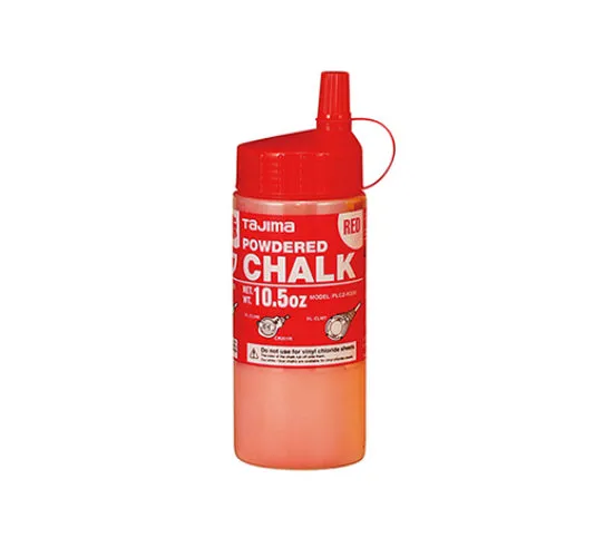 Tajima PLC2R300 Ultra-Fine Snap-Line Micro Powdered Chalk, Red, 10.5 Oz