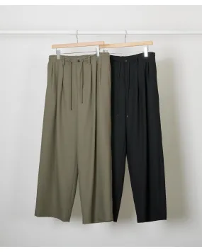 TRIPLE PLEATED EASY TROUSERS