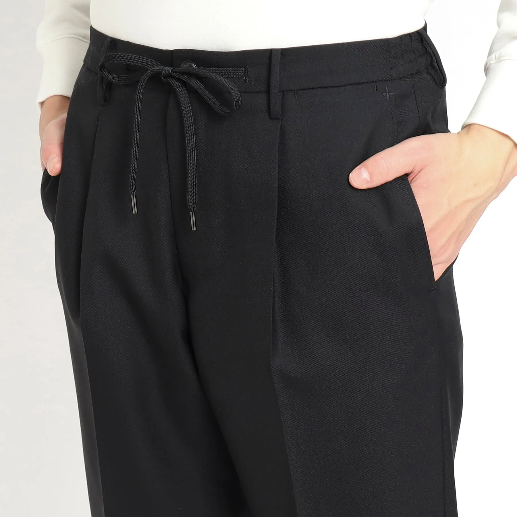 Twill Easy Trousers Color: Black