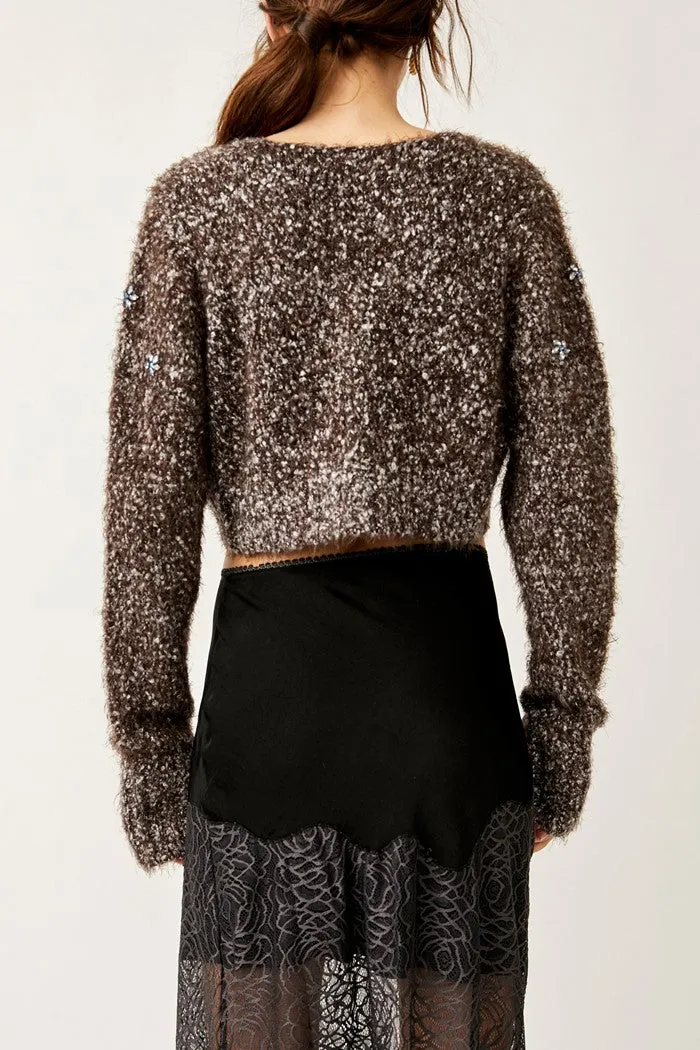 Twinkle Cardi -Hot Fudge
