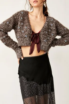 Twinkle Cardi -Hot Fudge