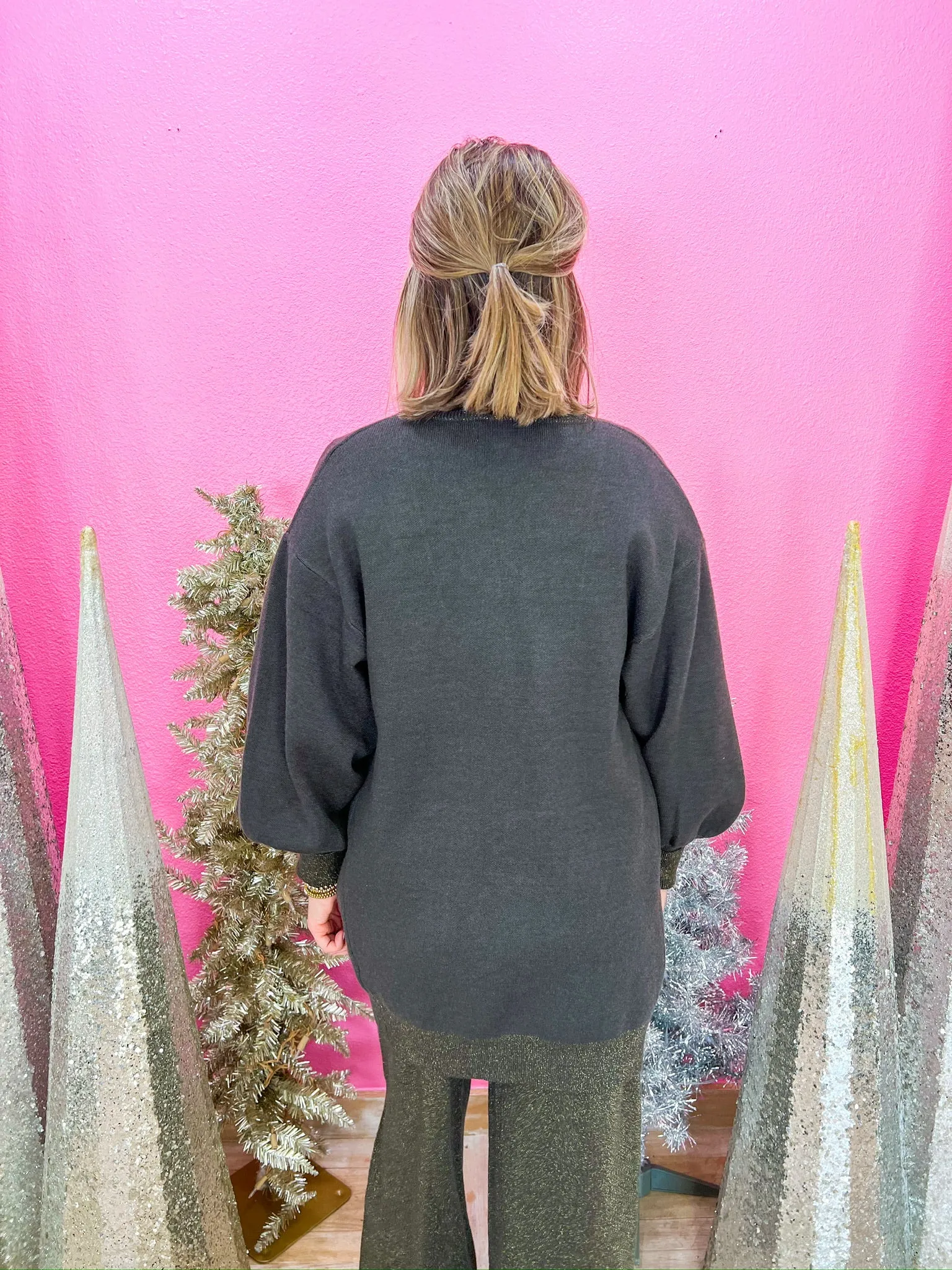 Warm Me Up Cardigan - Charocal