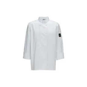 Winco UNF-6WXXL White Poly-Cotton Men’s Tapered Fit Chef Jacket – Double Extra Large