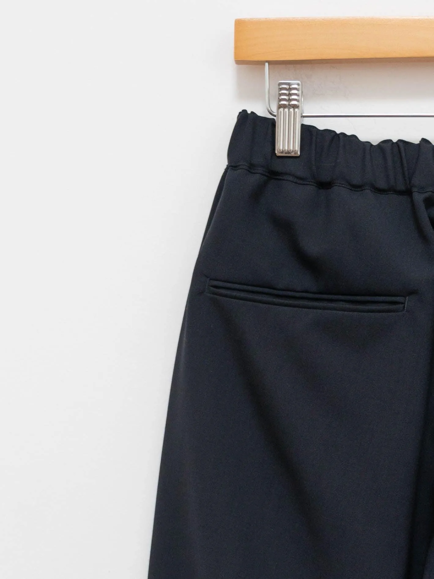 Wool Tropical Easy Trousers - Navy